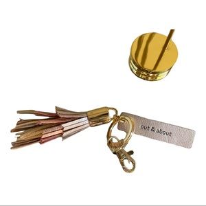 Leather Keychain/bag tassel